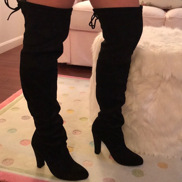 Steve Madden Shoes - Steve Madden Black Thigh High Booties